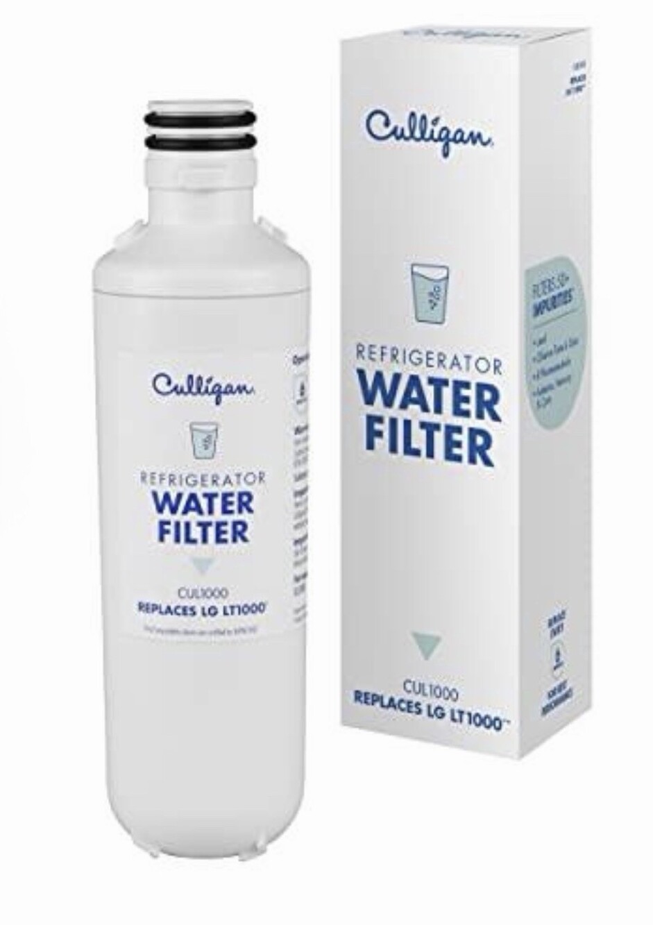 Culligan CUL1000 Refrigerator Water Filter Pack of 1 LG LT1000P Replacement